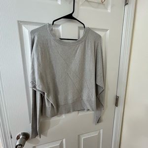 Express off the shoulder- low back sweater